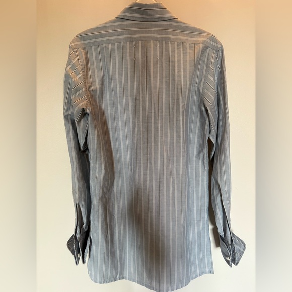 NWT- Maison Martin Margiela Women's Blue Striped Shirt - Picture 5 of 14